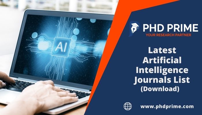 Latest Artificial Intelligence Journals List