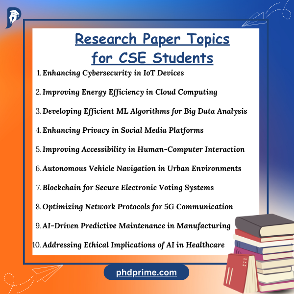 Research Paper Projects for CSE Students