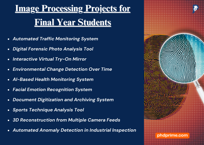 Image Processing Ideas for Final Year Students