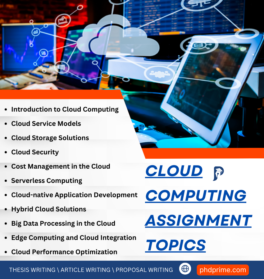 Cloud Computing Assignment Proposal Topics